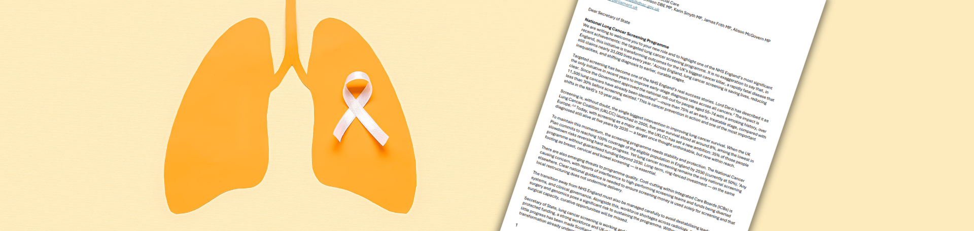 Letter to MP